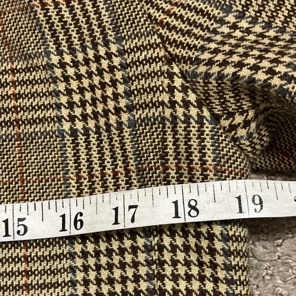 ASOS Urban Revivo check double breasted blazer in multi 6 - Picture 7 of 9